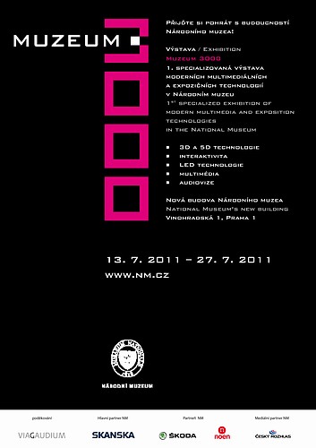 Plakát k výstavě Muzeum 3000, Národní muzeum, 2011