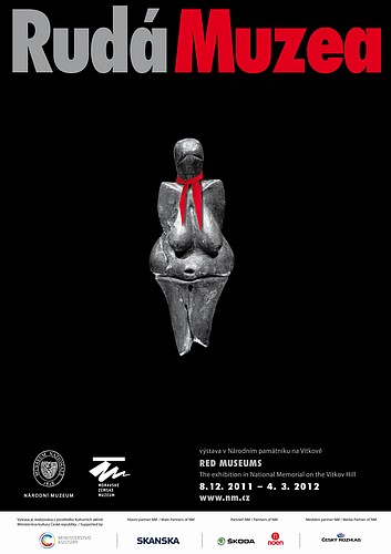 Plakát k výstavě Rudá muzea, Národní muzeum, 2011