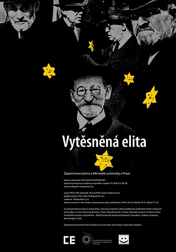 Plakát k výstavě Vytěsněná elita, Filozofická fakulta Univerzity Karlovy v Praze, 2011