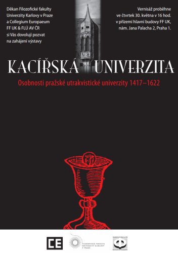 Plakát k výstavě Kacířská univerzita, Filozofická fakulta Univerzity Karlovy, 2013